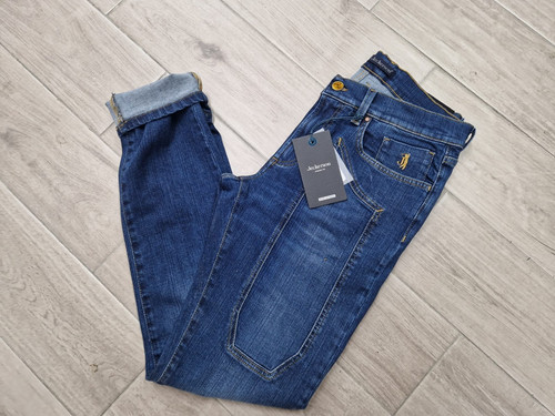 Pantalone tasche toppe jeans - tasche,